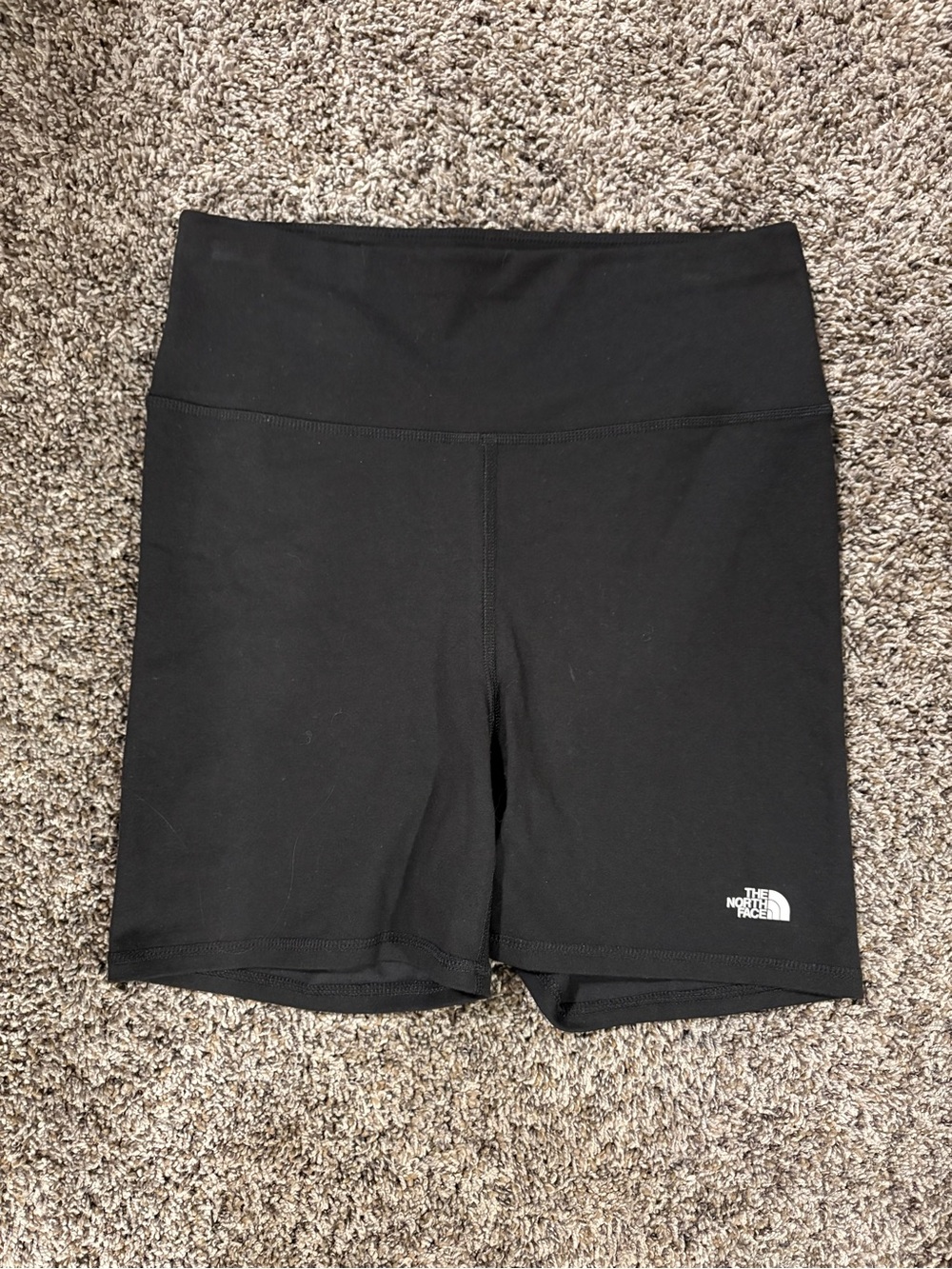 The North Face Black Mid-Rise Bike Shorts with Logo